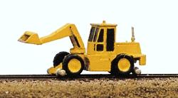 Railway Express Miniatures 2051 N Scale MOW Vehicles -- Swingmaster with Loading Bucket