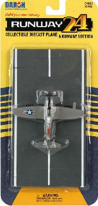 Runway 37 155 F4U Corsair WWII Plane (Silver)