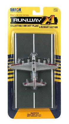 Runway 57 35 B17 Flying Fortress (Silver) WWII USAAF Plane