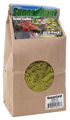 Scenic Express 6113 All Scale SuperLeaf Scale Model Leaf Flake - ECO-Pak - 24oz 680g -- Light Green