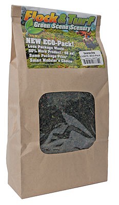 Scenic Express 887E All Scale Flock & Turf Ground Cover ECO Pack Bag -- Swampy Bog Blend 48oz 1.4l