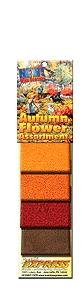 Scenic Express 892 All Scale Autumn Flowers Assortment -- Autumn Yellow, Marigold, Red Maple, Leaf Brown