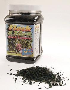 Scenic Express 898C All Scale Flock & Turf - Scenic Foams & Ground Texture - 64 Ounces -- Dark Adirondack Blend