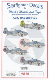 Starfighter Decals 4818 1/48 USN F4F Early Wildcats