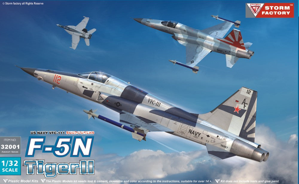 Storm Factory Kits 32001 1/32 F5N/E Tiger II VFC111 Sundowners US Navy Fighter