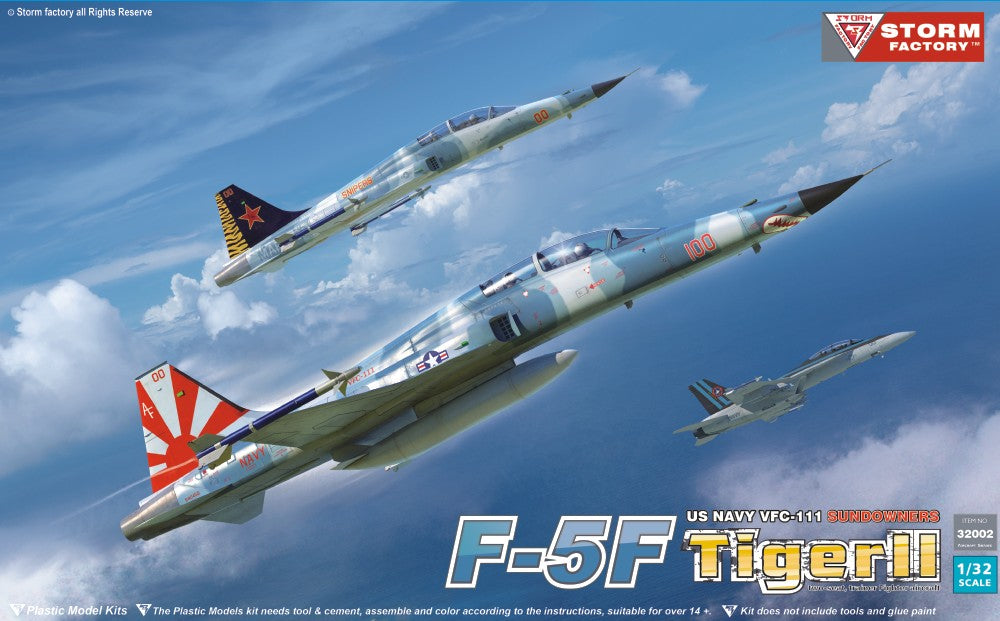 Storm Factory Kits 32002 1/32 F5F Tiger II  VFC111 Sundowners US Navy Two-Seater Trainer Fighter