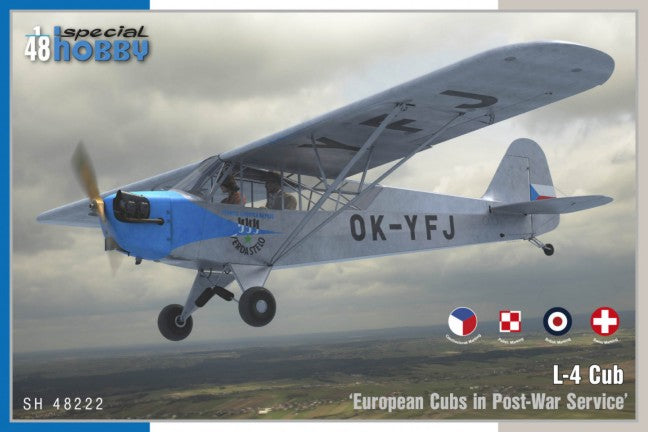 Special Hobby 48222 1/48 L4 Cub European Cubs in Post War Service Aircraft