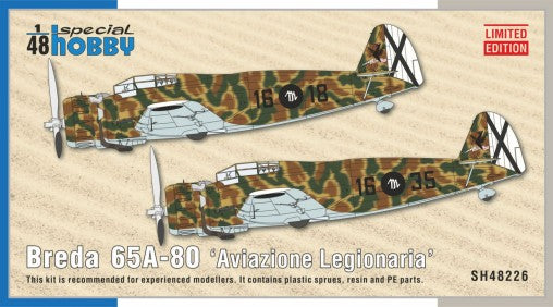 Special Hobby 48226 1/48 Breda 65A80 Aviazione Legionaria Aircraft (Ltd Edition)