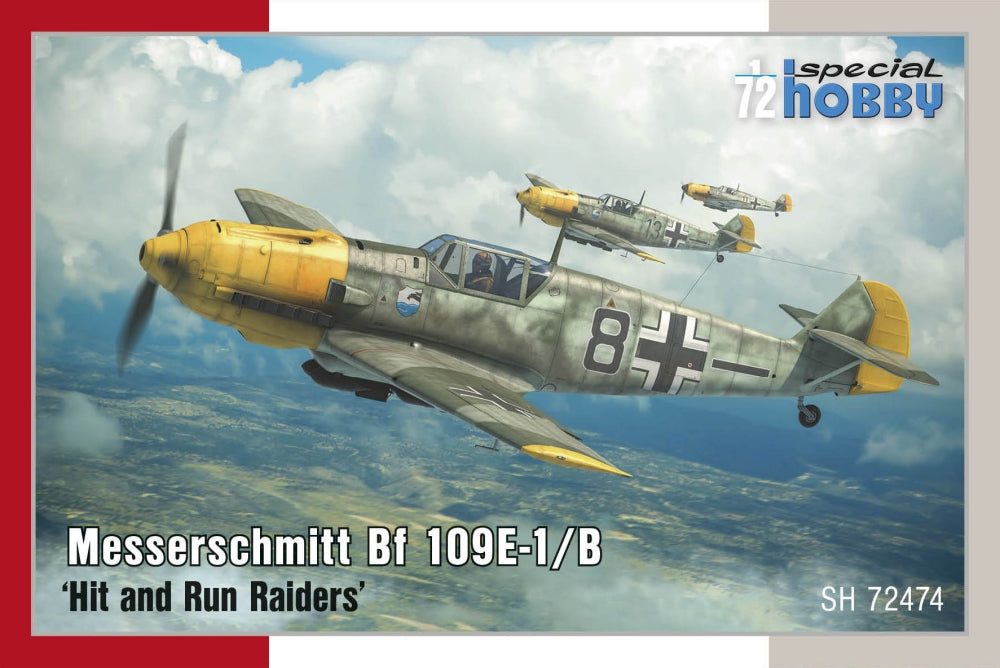 Special Hobby 72474 1/72 Messerschmitt Bf109E1/B Hit & Run Raiders Fighter