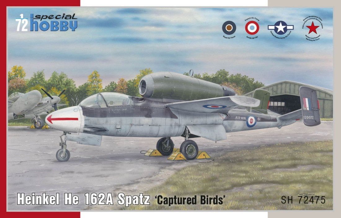 Special Hobby 72475 1/72 Heinkel He162A Spatz Captured Birds Fighter