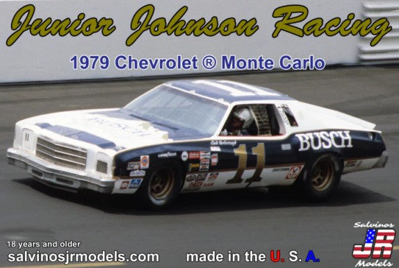 Salvinos Jr Models 19793 1/24 Junior Johnson Racing Cale Yarborough #11 1979 Chevrolet Monte Carlo Race Car