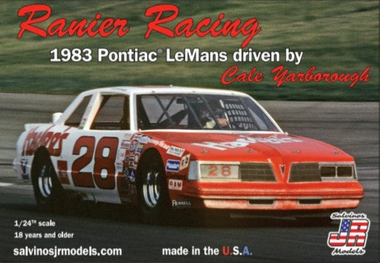 Salvinos Jr Models 19830 1/24 Ranier Racing Cale Yarborough #28 1983 Pontiac LeMans Race Car