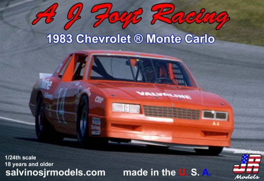 Salvinos Jr Models 19832 1/24 AJ Foyt Racing #14 1983 Chevrolet Monte Carlo Race Car