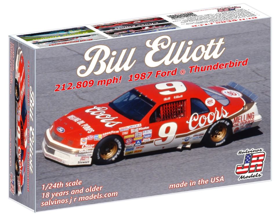 Salvinos Jr Models 1987 1/24 Bill Elliott 1987 Ford Thunderbird Race Car (Talladega) (Ltd Prod)