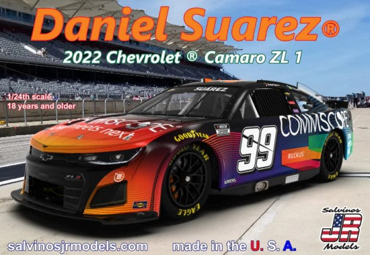 Salvinos Jr Models 2022DSP 1/24 Daniel Suarez 2022 NASCAR Next Gen Chevrolet Camaro ZL1 Race Car (Primary Livery) (Ltd Prod)