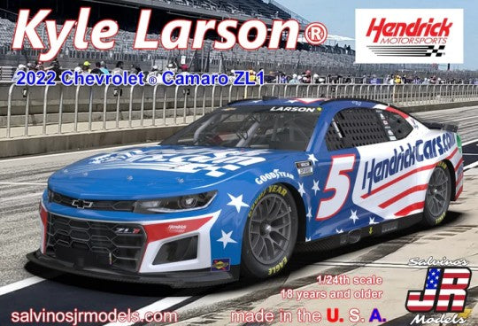 Salvinos Jr Models 2022KLC 1/24 Kyle Larson 2022 NASCAR Next Gen Chevrolet Camaro ZL1 Race Car (Patriotic) (Ltd Prod)
