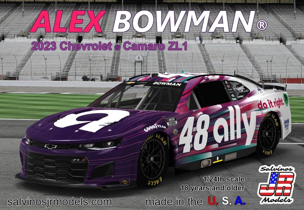 Salvinos Jr Models 2023ABP 1/24 Alex Bowman 2023 NASCAR Chevrolet Camaro ZL1 Race Car (Primary Livery) (Ltd Prod)