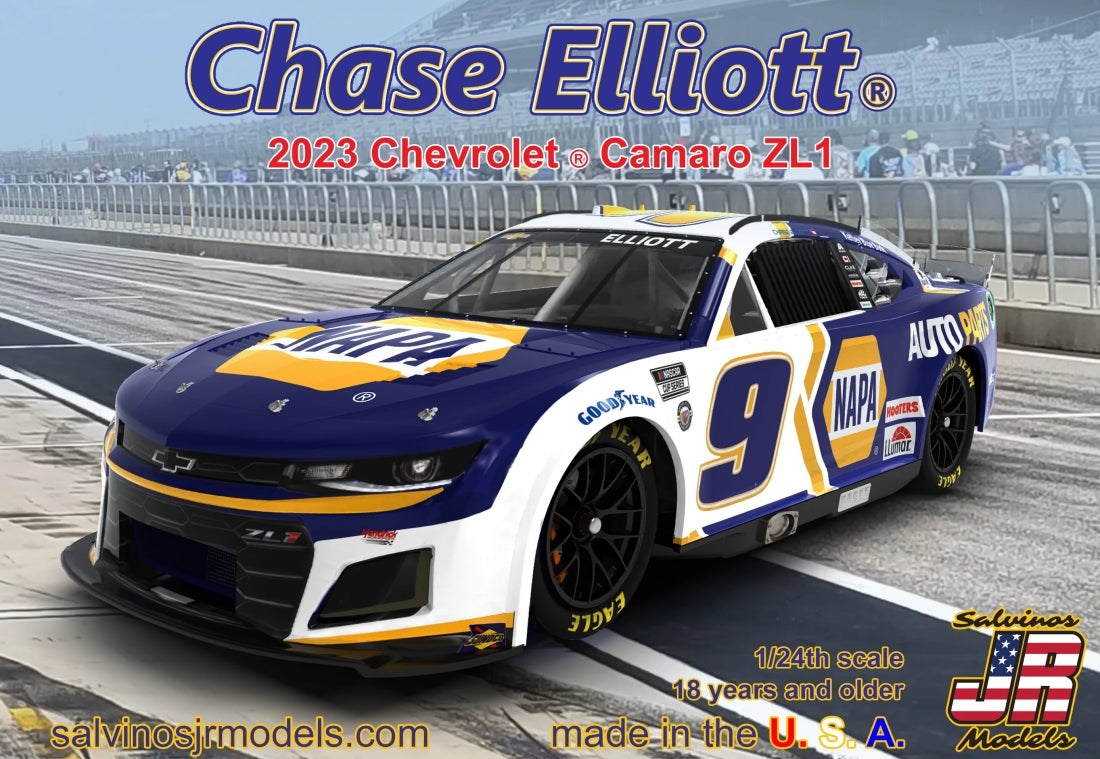 Salvinos Jr Models 2023CEP 1/24 Chase Elliott 2023 NASCAR Chevrolet Camaro ZL1 Race Car (Primary Livery) (Ltd Prod)