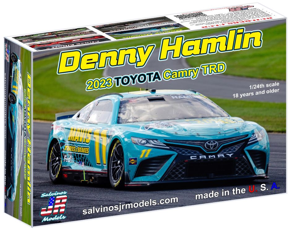 Salvinos Jr Models 2023DHM 1/24 Denny Hamlin 2023 NASCAR Toyota Camry TRD Race Car (Mavis) (Ltd Prod)