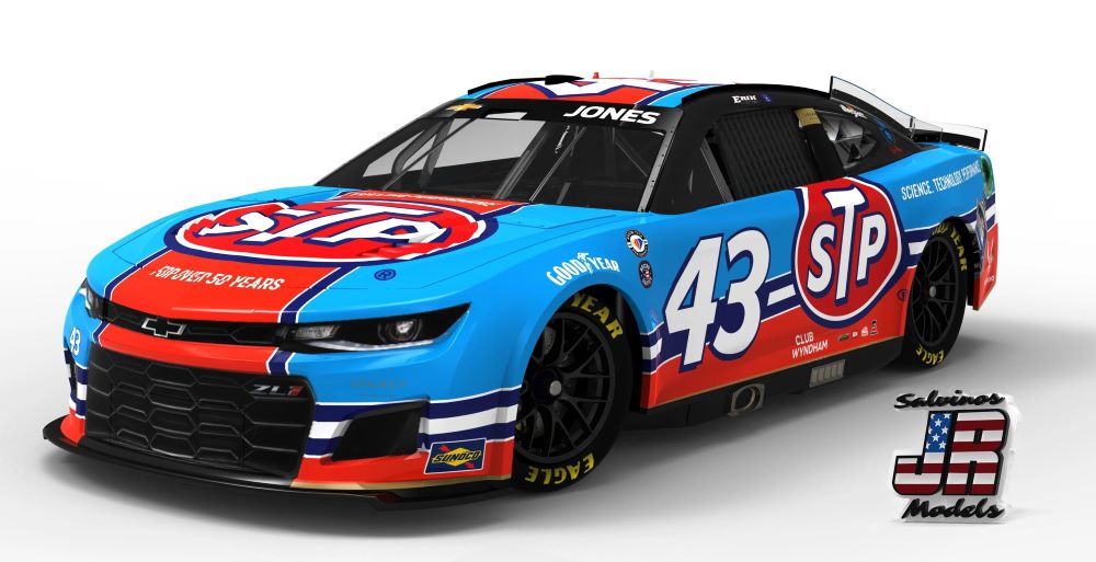 Salvinos Jr Models 2023EJN 1/24 Erik Jones 2023 NASCAR Chevrolet Camaro ZL1 Race Car (North Wilkesboro) (Ltd Prod)