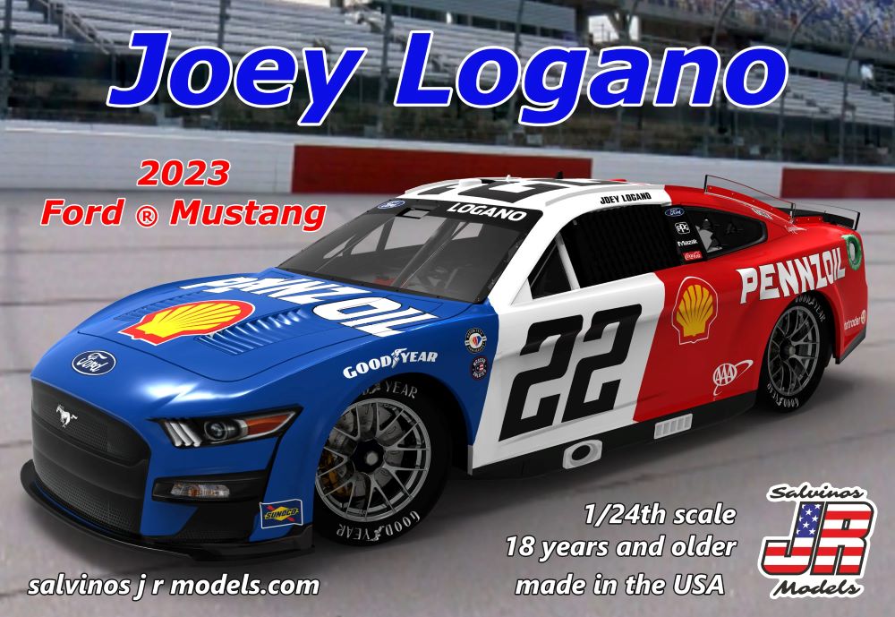 Salvinos Jr Models 2023JLD 1/24 Joey Logano 2023 NASCAR Ford Mustang Race Car (Darlington) (Ltd Prod)