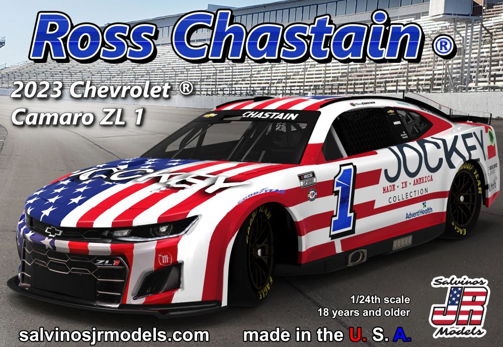 Salvinos Jr Models 2023RCJ 1/24 Ross Chastain 2023 NASCAR Chevrolet Camaro ZL1 Race Car (Jockey) (Ltd Prod)