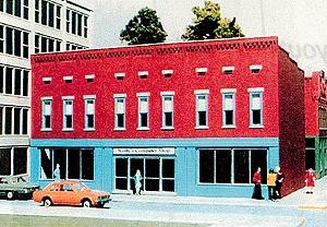 Smalltown USA 6028 HO Scale Talltown Buildings -- Rusty's Graphic Arts 7-7/8 x 4-13/16" 20 x 12.2cm