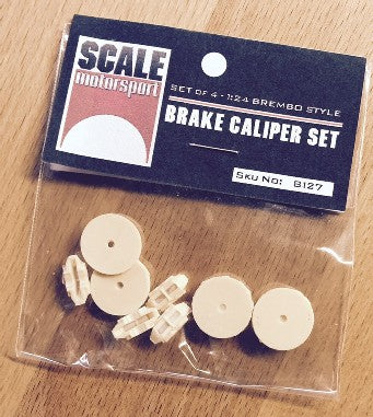 Scale Motorsport 8127 1/24 Brembo Style Brake Caliper Set (4) (Resin)