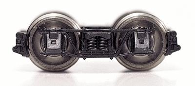 SoundTraxx 370104 HOn3 Scale Blackstone Models(TM) HOn3 DRGW-Style Arch Bar Trucks 1 Pair -- Box Car Red