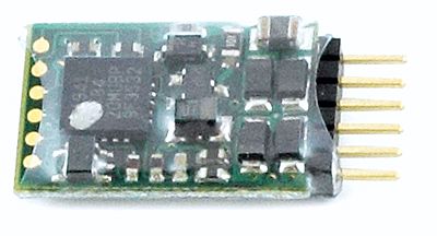 SoundTraxx 851001 N Scale DCC Mobile Decoder - MC1 Series DCC Only -- N&Z; 2-Function, 6-Pin, 13 x 9 x 3mm