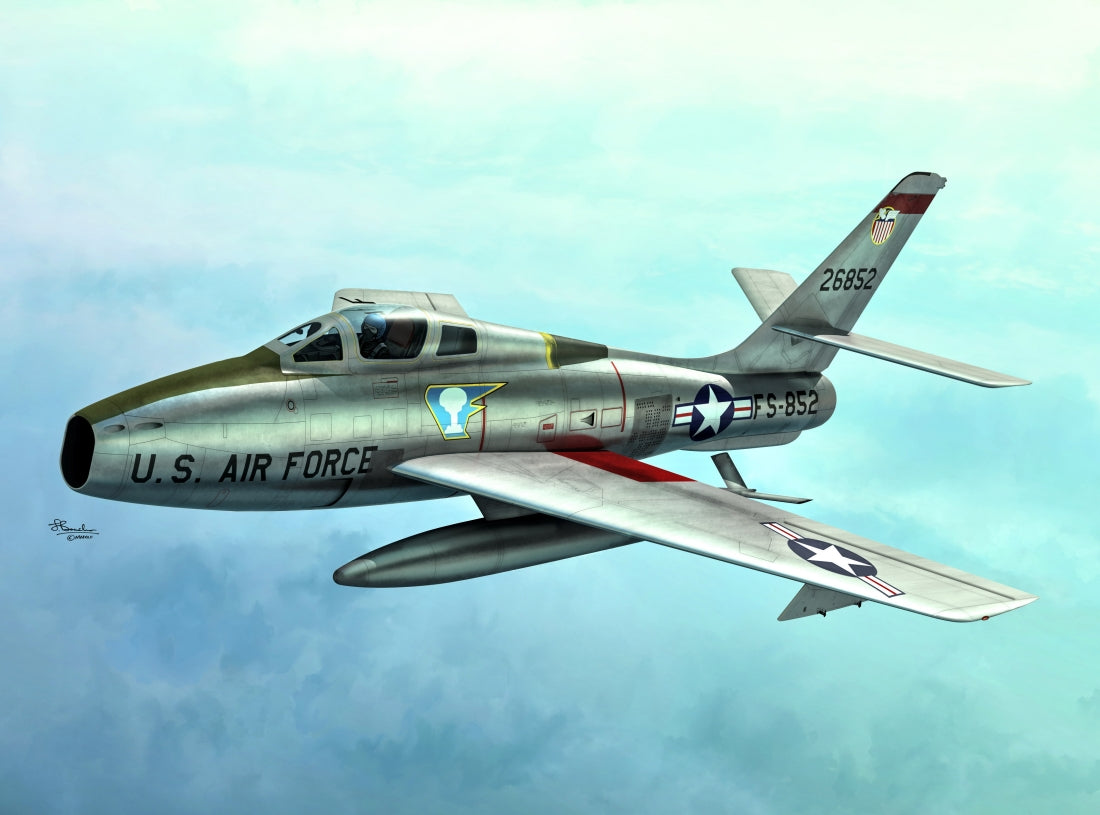 Sword Models 72146 1/72 F84F Thunderstreak Fighter w/US, Italian & Royal Netherlands Markings