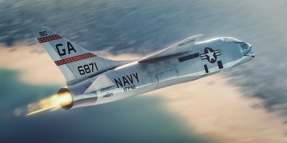 Sword Models 72149 1/72 F8U1P/RF8A Photo-Recon Crusader over Cuba Aircraft