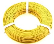 Stevens Motors 1053 YELLOW 22-Gauge Single Strand Copper Plastic Coated Wire 32'/Roll