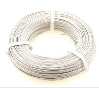 Stevens Motors 1056 WHITE 22-Gauge Single Strand Copper Plastic Coated Wire 32'/Roll