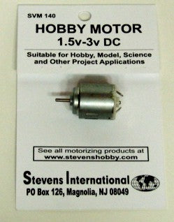Stevens Motors 140 1.5 to 3v DC Small Electric Motor (Round Can)