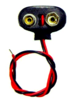 Stevens Motors 5416 Battery Clip for 9-Volt Battery (wired) (2/cd)