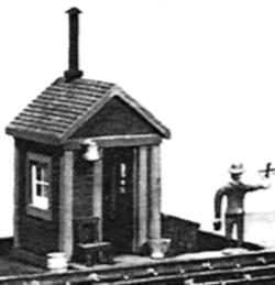 Stewart Products 108 HO Scale Watchman's Shanty Kit -- 1-1/4 x 1-1/2" 3.2 x 3.8cm