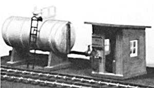 Stewart Products 1107 N Scale Oil Storage Tank/Pump House