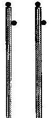 Stewart Products 1126 N Scale Rural Utility Poles w/Single Insulator
