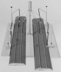 Stewart Products 115 HO Scale Double-Track Diesel Sand Tower, Fuel & Water Columns -- 3/4 x 5/8 x 4-7/8" 1.9 x 1.6 x 12.3cm