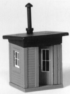 Stewart Products 116 HO Scale Trackside Shanty w/Stove -- 1 x 1" 2.54 x 2.54cm