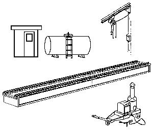 Stewart Products 1211 N Scale Diesel Maintenance Facility for Yard