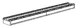 Stewart Products 1213 N Scale 60' Long Inspection Pit