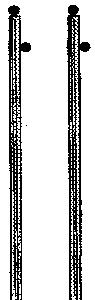 Stewart Products 126 HO Scale Rural Utiliy Poles -- 4-1/2" 11.4cm pkg(12)