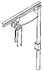 Stewart Products 214 HO Scale I-Beam Crane Hoist -- 3-1/2 x 2-1/2" 8.9 x 6.3cm