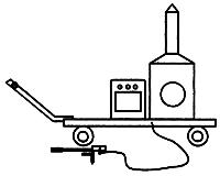 Stewart Products 2212 O Scale Steam Cleaner Kit -- 6' Scale Height, 8' Length