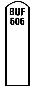 Stewart Products 855 HO Scale Mileposts -- Concrete, Rounded Top