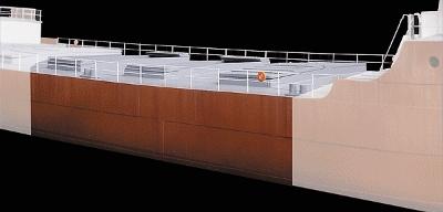Sylvan Scale Models 10502 HO Scale Great Lakes Ore Boat - Kit -- Center Hull & Deck Only; Each Section Adds 10" 25.4cm of Length