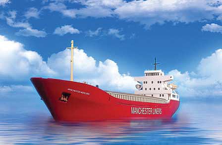 Sylvan Scale Models N2123 N Scale Modern Container Ship - Resin Kit -- 280' Scale Long