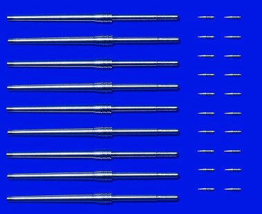 Tamiya 12643 1/350 46cm Metal Gun Barrels (9) & Projectiles (20)